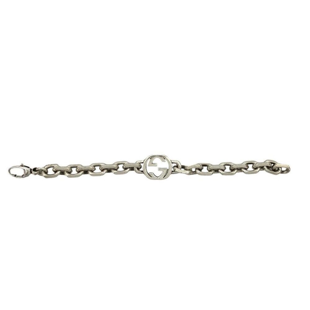 Gucci Interlocking G Silver Bracelet - image 6
